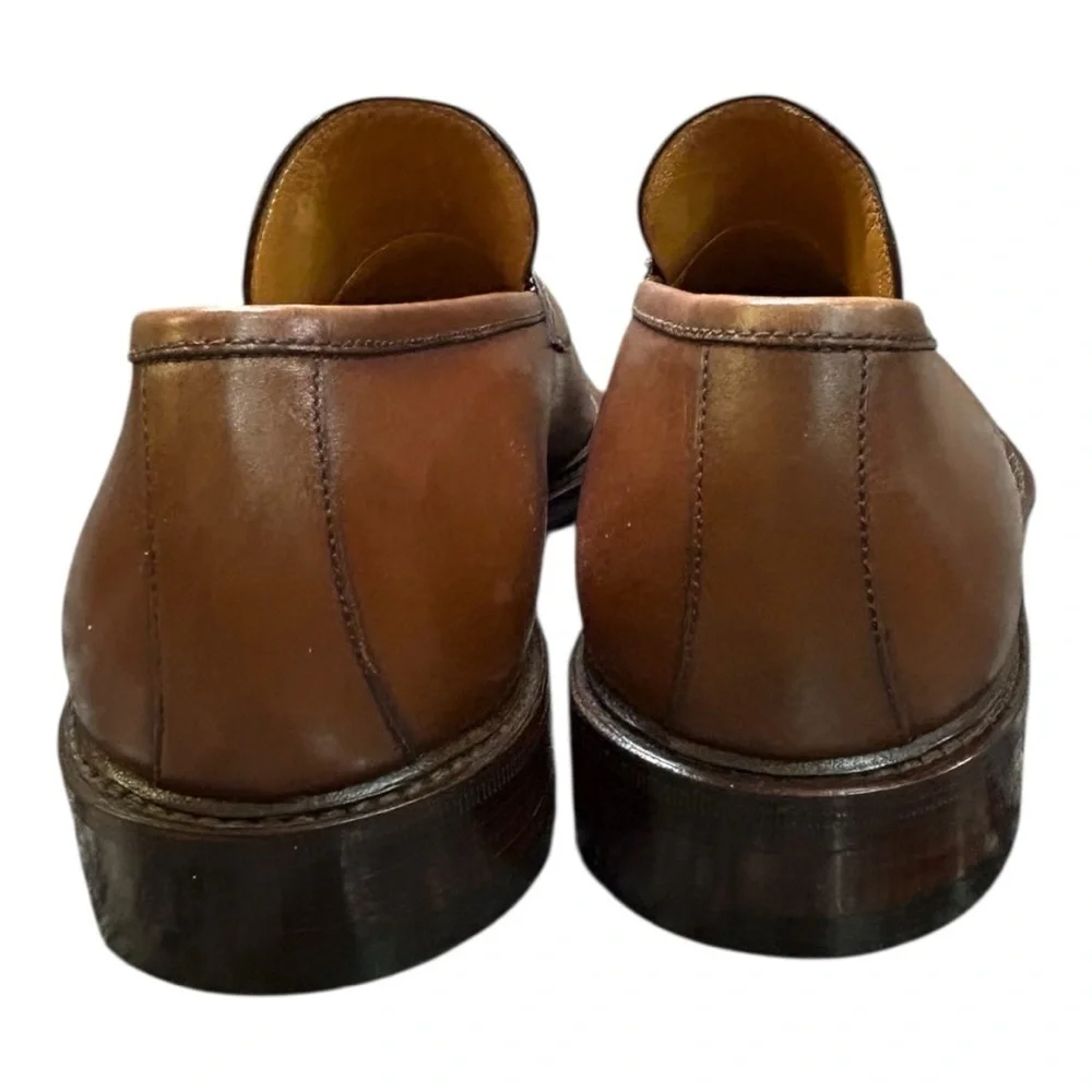 Men's Brown Leather Penny Loafers brand: “Red Shoe” Genuine Men’s Size 7½